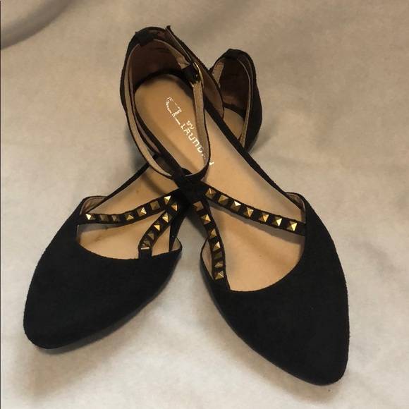 CL by Laundry - Dressy Black Flats - Picture 2 of 7